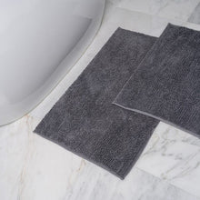 Load image into Gallery viewer, Two Piece Chenille Bath Mat Set