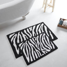 Load image into Gallery viewer, Zebra Bath Mat Set