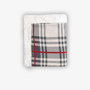 100% Cotton Sherpa Throw