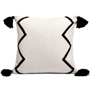 Chevron Tassel Accent Pillow