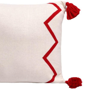 Chevron Tassel Accent Pillow