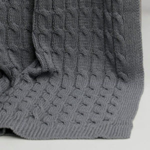 Thick Cable Knit I Throw