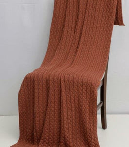 Thick Cable Knit II Throw