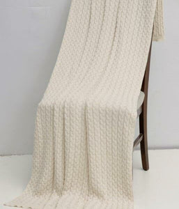 Thick Cable Knit II Throw