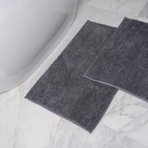 Two Piece Chenille Bath Mat Set