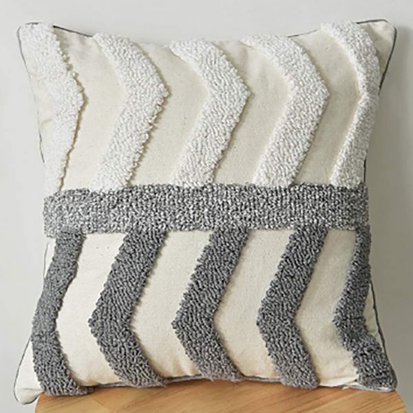 Reverse Chevron Accent Pillow