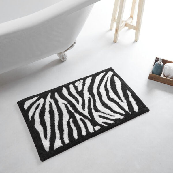 Zebra Bath Mat Set