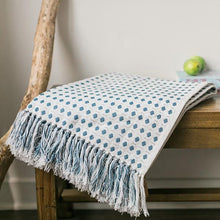 Load image into Gallery viewer, 50” x 65” Cotton Throw With Tassels
