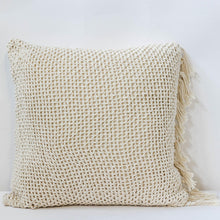 Load image into Gallery viewer, 18&quot; x 18&quot; Knitted Cushion Cover With Tassels
