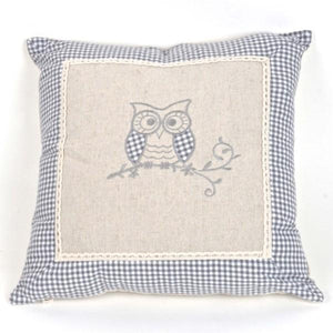 Linen Cushion Cover, Owl