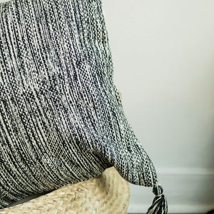 18" x 18" Woven Cushion Cover With Tassels