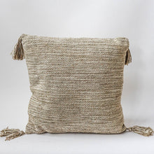 Load image into Gallery viewer, 18&quot; x 18&quot; Woven Cushion Cover With Tassels
