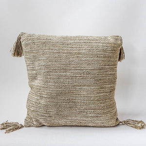 18" x 18" Woven Cushion Cover With Tassels