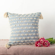 Load image into Gallery viewer, 18&quot; x 18&quot; Cushion Cover With Tassels
