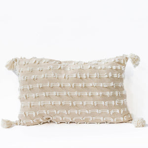 16" x 24" Rectangular Cushion Cover With Tassels