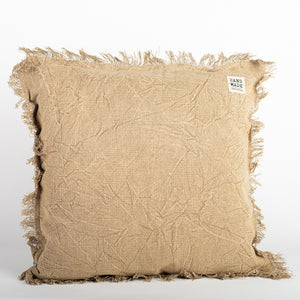 20" x 20" Stone Washed Cushion Cover, Beige