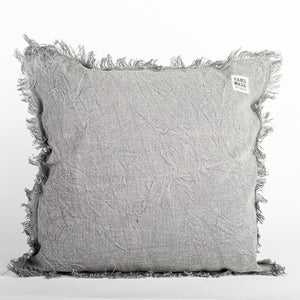 20" x 20" Stone Washed Cushion Cover, Grey