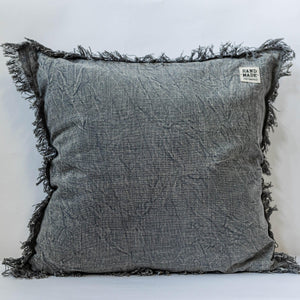 20" x 20" Stone Washed Cushion Cover, Grey