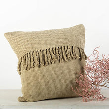 Load image into Gallery viewer, 18&quot; x 18&quot; Waffle Weave Cushion Cover With Tassels
