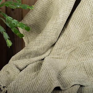 50” x 65” Cotton Waffle Weave Throw