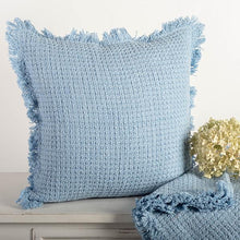 Load image into Gallery viewer, 18&quot; x 18&quot; Cotton Cushion Cover With Fringe
