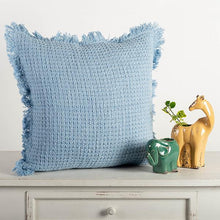 Load image into Gallery viewer, 18&quot; x 18&quot; Cotton Cushion Cover With Fringe
