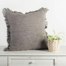 Load image into Gallery viewer, 18&quot; x 18&quot; Cotton Cushion Cover With Fringe
