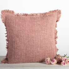 Load image into Gallery viewer, 18&quot; x 18&quot; Cotton Cushion Cover With Fringe
