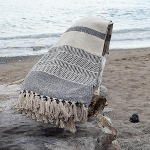 50” x 70” Cotton Throw With Tassels