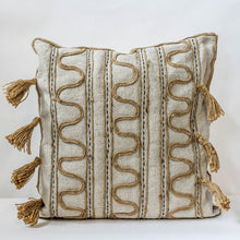 Load image into Gallery viewer, 20&quot; x 20&quot; Cushion Cover With Jute Detailing
