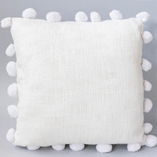 Load image into Gallery viewer, 20&quot; x 20&quot; Cotton Cushion Cover With Pom Poms
