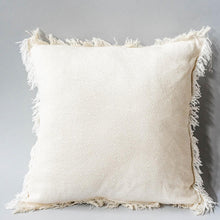 Load image into Gallery viewer, 18&quot; x 18&quot; Cotton Cushion Cover with Frayed Edges’
