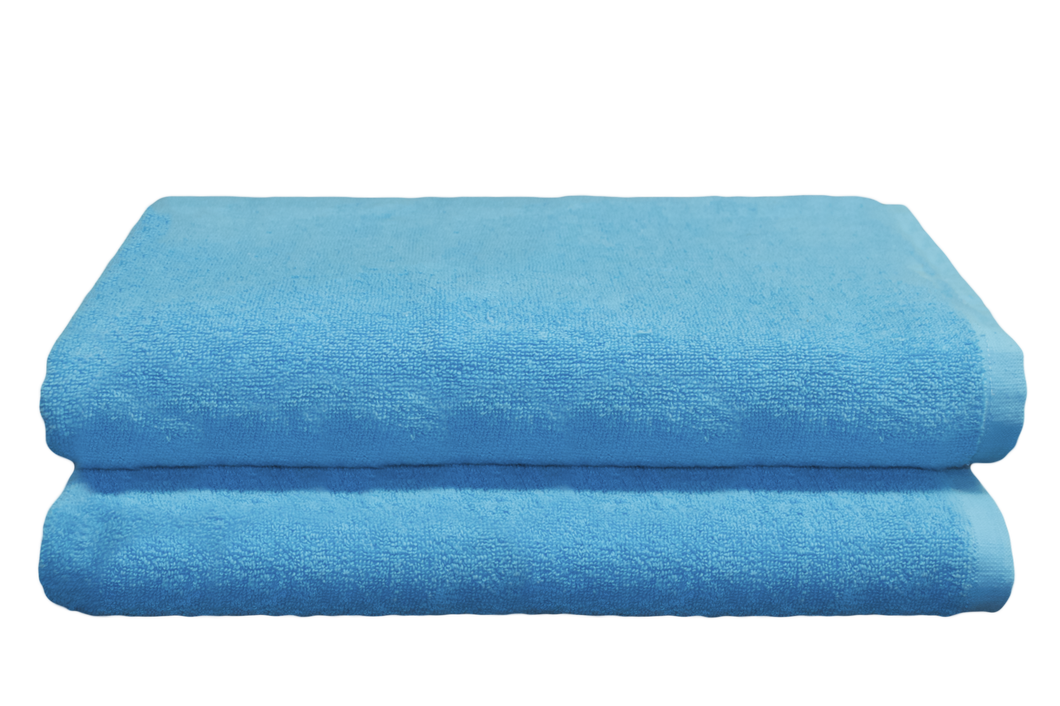 Coloured Pool Towels 30x60 in Blue, 10 Lb.