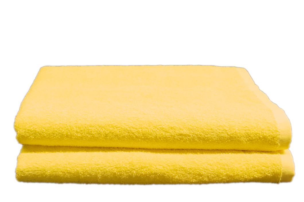 Coloured Pool Towels 30x60 in Yellow, 10 Lb.