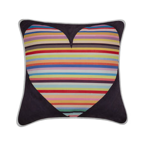 Jess Gorlicky Rainbow Heart Cushion