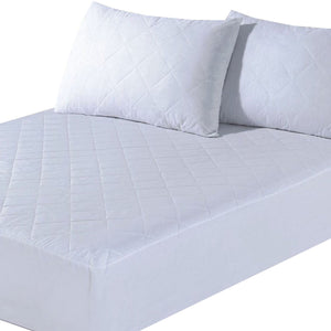 Cotton Polyster Quilted Mattress Pad 18" Drop